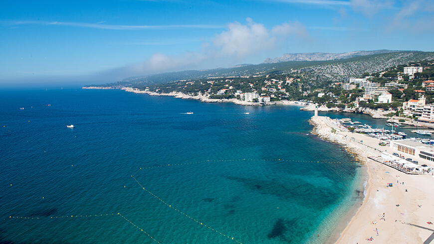 The beaches of Cassis